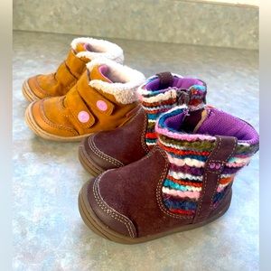 Bundle lot of 2 toddler size 4 surpize by stride rite boots